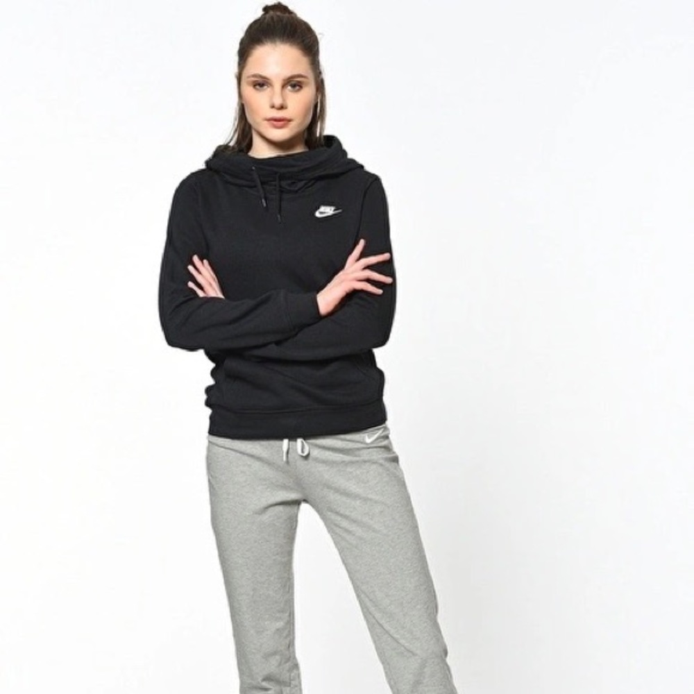 Nike Womens Size XS Black Pullover Hoodie Sweater - Picture 2 of 6